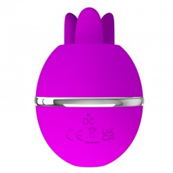 PRETTY LOVE - VIBRADOR DE SILICONA REDONDO GEMINI BALL MORADO