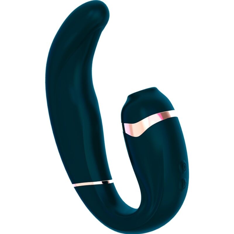 ADRIEN LASTIC - MYG SUCCIONADOR CLITORIS Y ESTIMULADOR G-SPOT VERDE OSCURO