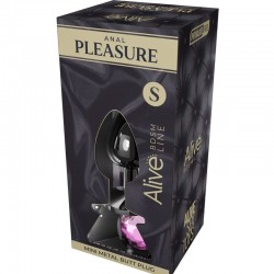 ALIVE - ANAL PLEASURE MINI PLUG METAL ROSA TALLA S