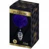 ALIVE - ANAL PLEASURE PLUG ESPIRAL METAL POMPON VIOLETA OSCURO TALLA S