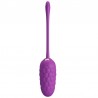 PRETTY LOVE - HUEVO VIBRADOR CON TEXTURA MARINA RECARGABLE MORADO