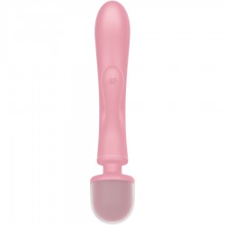 SATISFYER - TRIPLE LOVER MASAJEADOR VIBRADOR RABBIT ROSA