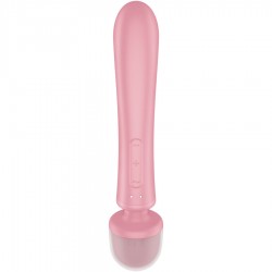 SATISFYER - TRIPLE LOVER MASAJEADOR VIBRADOR RABBIT ROSA