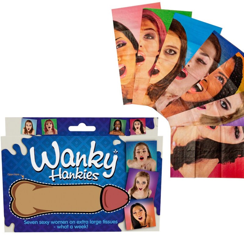 SPENCER  FLEETWOOD - WANKY HANKIES 7 PAÑUELOS EXTRA GRANDES MUJERES