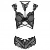 LIVCO CORSETTI FASHION - PALMENOM LC 90614 SUJETADOR + PANTY NEGRO