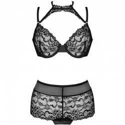 LIVCO CORSETTI FASHION - LINERA FOR THE SENSES COLLECTION SUJETADOR + PANTY NEGRO