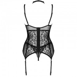 LIVCO CORSETTI FASHION - GIELLANDRA FOR THE SENSES COLLECTION CORSET + PANTY NEGRO