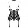 LIVCO CORSETTI FASHION - GIELLANDRA FOR THE SENSES COLLECTION CORSET + PANTY NEGRO