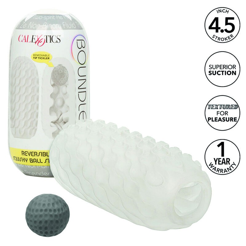 CALEXOTICS - BOUNDLESS STROKER BLANDO REVERSIBLE GRIS