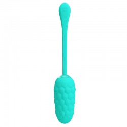 PRETTY LOVE - HUEVO VIBRADOR CON TEXTURA MARINA RECARGABLE VERDE AGUA