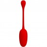 PRETTY LOVE - KNUCKER HUEVO VIBRADOR RECARGABLE ROJO