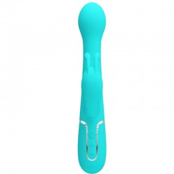 PRETTY LOVE - DEJON VIBRADOR RABBIT 3 EN 1 MULTIFUNCIÓN VERDE AGUA