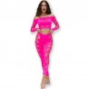 CHILIROSE - CR 4632 TOP  PANTALON FUCSIA S/L