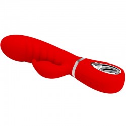 PRETTY LOVE - PRESCOTT VIBRADOR PUNTO G MULTIFUNCIÓN ROJO