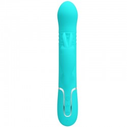 PRETTY LOVE - VIBRADOR COALE RABBIT PERLAS VERDE AGUA