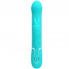 PRETTY LOVE - VIBRADOR COALE RABBIT PERLAS VERDE AGUA