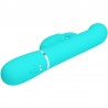 PRETTY LOVE - VIBRADOR COALE RABBIT PERLAS VERDE AGUA