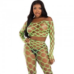 LEG AVENUE - TOP  LEGGINS HARDCORE VERDE