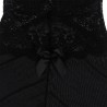 SUBBLIME - BABYDOLL TELA DE TUL DETALLE ENCAJE Y FLOR NEGRO S/M