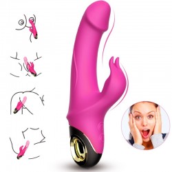 ARMONY - METEROR DILDO VIBRADOR RABBIT ROTADOR FUCSIA