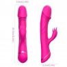 ARMONY - DILDO VIBRADOR RABBIT SILICONA FUCSIA