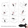 ARMONY - KYLIN DEDAL VIBRADOR  PLUG ANAL CONTROL REMOTO NEGRO