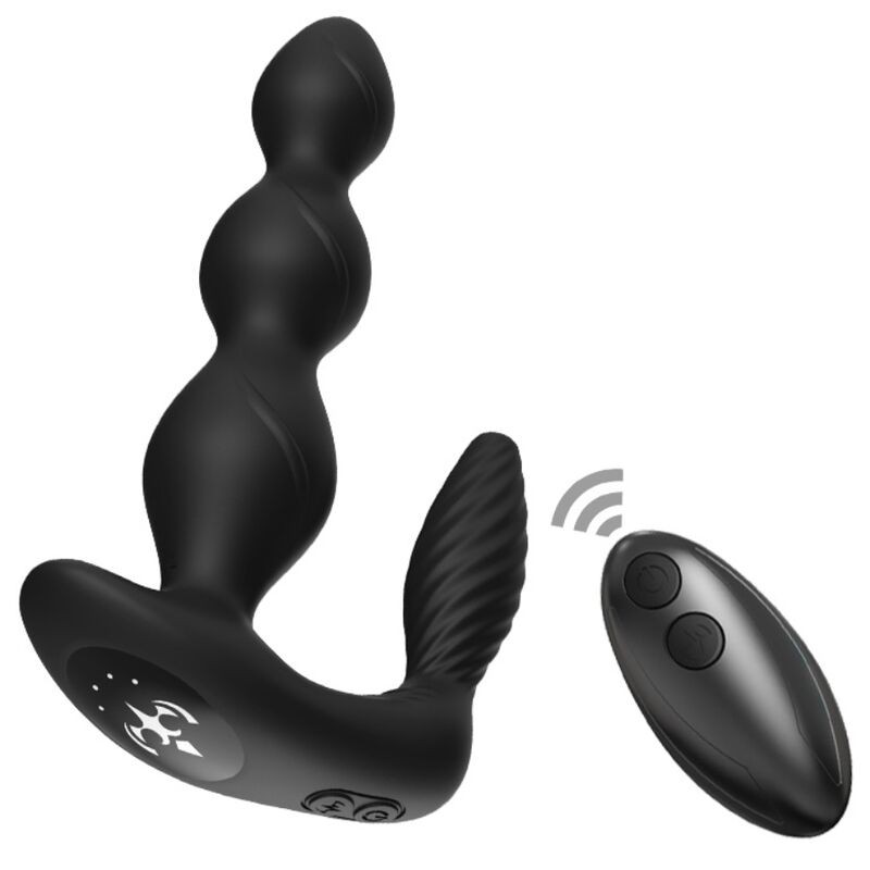 ARMONY - MANFUN VIBRADOR  ESTIMULADOR PLUG ANAL CONTROL REMOTO NEGRO