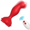 ARMONY - ROSA VIBRADOR  PLUG ANAL CONTROL REMOTO ROJO