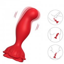 ARMONY - ROSA VIBRADOR  PLUG ANAL CONTROL REMOTO ROJO