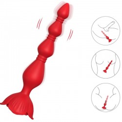 ARMONY - ROSA VIBRADOR PAGODA  PLUG ANAL ROJO