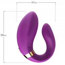 ARMONY - CRESCENT VIBRADOR PAREJA CONTROL REMOTO VIOLETA