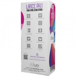 ALIVE - LANCE PRO ESTIMULADOR  VIBRADOR ANAL ROSA