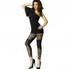 CHILIROSE - CR 3390 LEGGINS NEGRO  LEOPARDO S/M