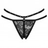 LIVCO CORSETTI FASHION - NOMADE TANGA CROTCHLESS NEGRO