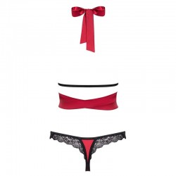 OBSESSIVE - SENSUELIA SET DOS PIEZAS ROJO L/XL