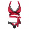 OBSESSIVE - SENSUELIA SET DOS PIEZAS ROJO L/XL