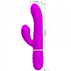 PRETTY LOVE - VIBRADOR PUNTO G MULTIFUNCIÓN FUCSIA