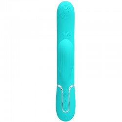 PRETTY LOVE - PERLITA VIBRADOR PUNTO G 3 EN 1 MULTIFUNCIÓN VERDE AGUA