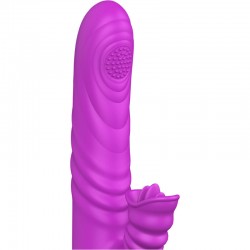 ARMONY - ANGELIA VIBRADOR MULTIFUNCION CON LENGUA ESTIMULADORA EFECTO CALOR VIOLETA