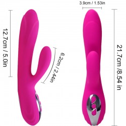 ARMONY - VIBRADOR  ESTIMULADOR FLEXIBLE EFECTO CALOR FUCSIA