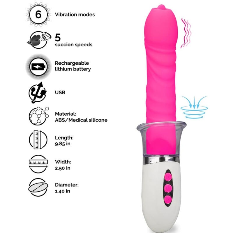 ARMONY - LIBERTY VIBRADOR  THRUSTING CON LENGUA