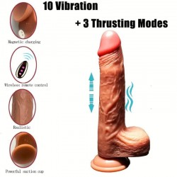 ARMONY - DILDO REALISTICO VIBRADOR  THRUSTING CONTROL REMOTO 22.5 CM