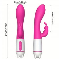 ARMONY - HAPPY VIBRADOR  ESTIMULADOR RABBIT FUCSIA