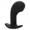 CALEXOTICS - ROCK BOTTOM PLUG ANAL CURVADO 10 VIBRACIONES SILICONA NEGRO