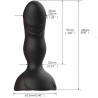 ARMONY - EXTREME A BLOOM ROSA VIBRADOR  PLUG ANAL CONTROL REMOTO NEGRO