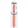 KING COCK DILDO DOBLE NATURAL 40.6 CM