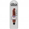 KING COCK VIBRADOR REALISTICO STIFFY 17.8 CM - MARRON