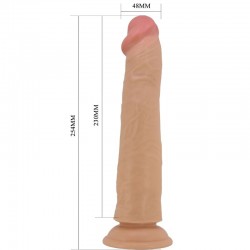 PRETTY LOVE - SHARIFE DILDO REALÍSTICO 25 CM NATURAL