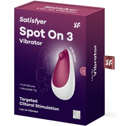 SATISFYER - SPOT ON 3 ESTIMULADOR DE CLÍTORIS ROJO