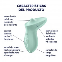 SATISFYER - EXCITERRR VIBRADOR LAY-ON CLÍTORIS MENTA